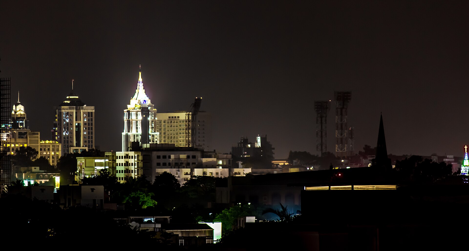 Bangalore city skyline